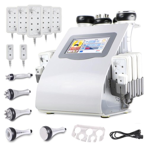 6-in-1 Ultrasonic Cavitation Vacuum RF Lipo Laser Slimming Machine for Spa & Home Use [Fat Removal, Skin Tightening, Body Sculpting]