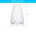 Ultrasonic Humidifier Aromatherapy Oil Diffuser with Color LED Lights, Waterless Auto Shut-off, Whisper-Quiet [Humidifier, Aromatherapy Diffuser]
