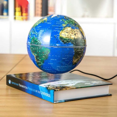 6 Inch Magnetic Levitation Floating Globe - High Grade World Map, Anti-Gravity Magic Decor, Perfect Birthday Gift for Home & Office