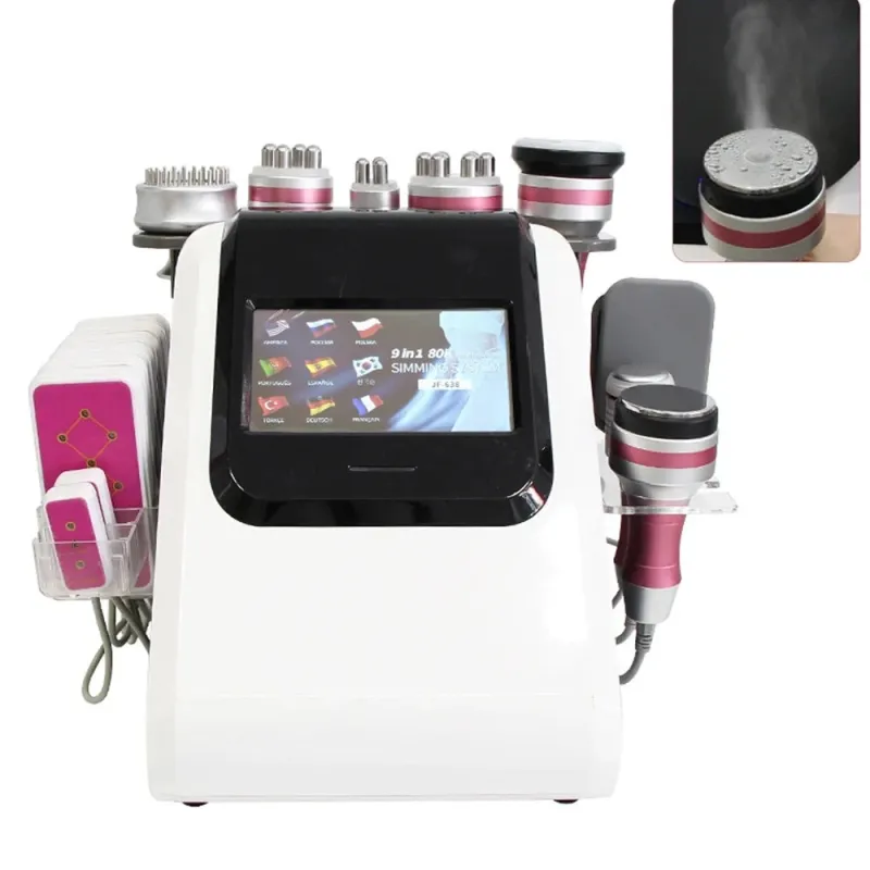AOKO 9-in-1 RF Beauty Machine with 80K Cavitation, Vacuum Slimming, and Skin Lifting for Face & Body [RF, Cavitation, Slimming]
