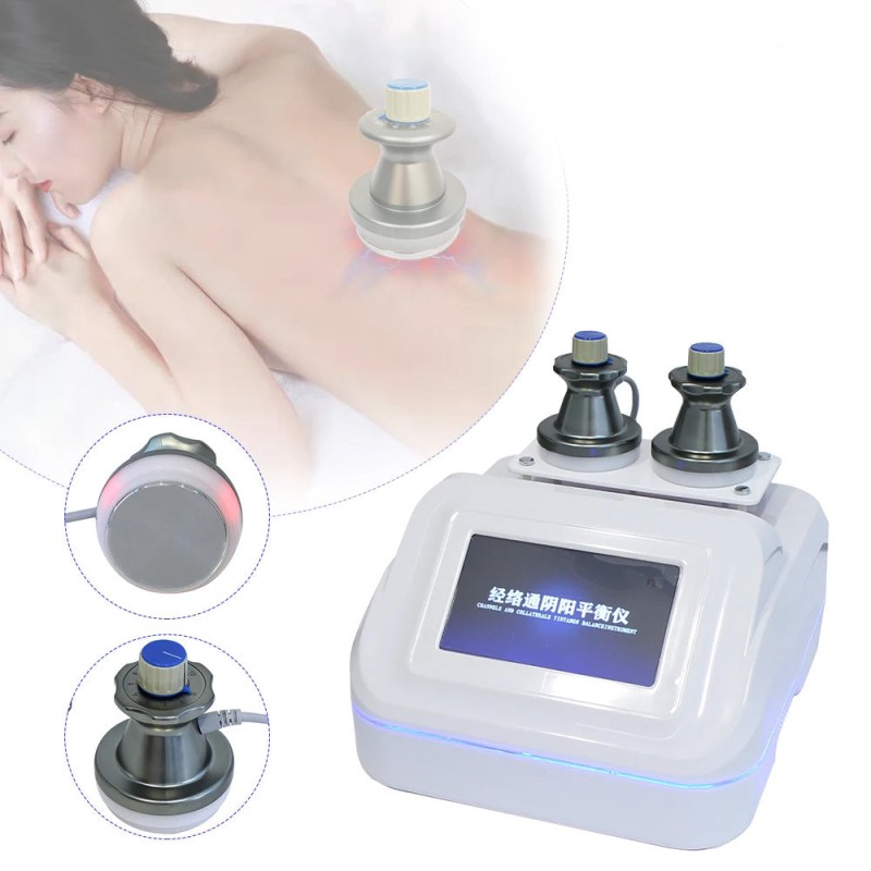 Microcurrent Meridian Machine with Heating & Lymphatic Drainage - EMS Body Massage & Muscle Relaxation Tool