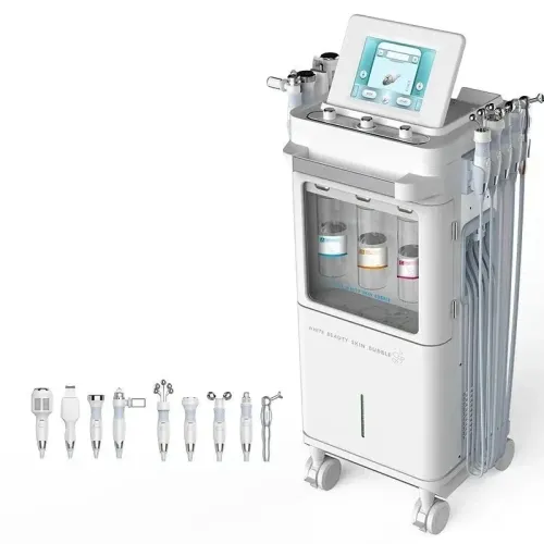 9-in-1 Hydra Diamond Dermabrasion Facial Machine | Hydro Facial Water Oxygen Bubble Spa Beauty Tool