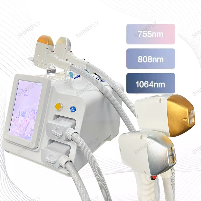 Best 2000W 3 Wavelength Diode Laser Hair Removal Machine - 808nm, 1064nm, 755nm for Permanent Hair Removal