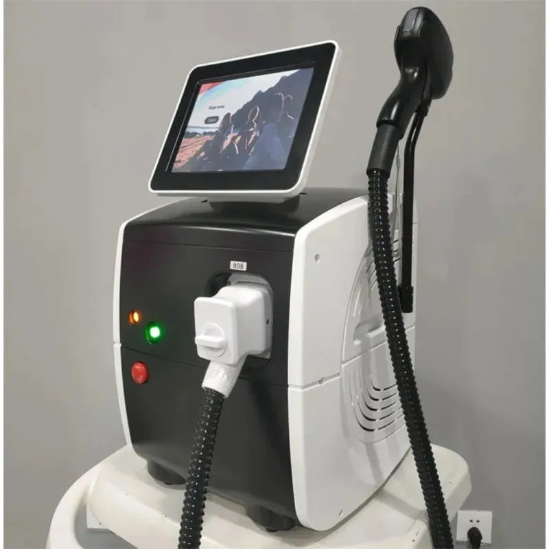 808nm Diode Laser Hair Removal Machine - Painless Ice Titanium 808/755/1064nm Laser for Face & Body Hair Removal