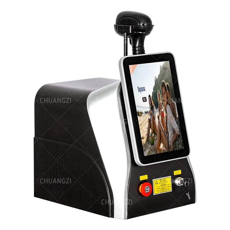 808nm Diode Laser Hair Removal Machine - Cold Feeling, Painless, Professional Beauty Device for Home & Salon Use