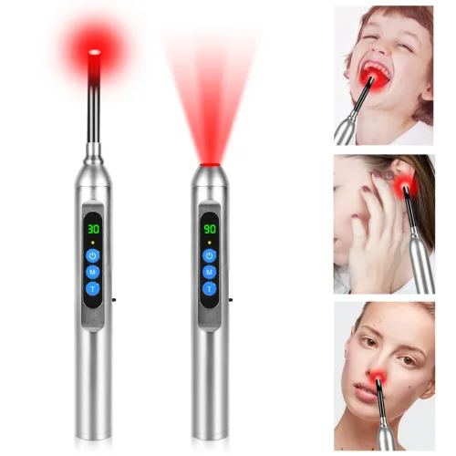 Cold Sore Laser Therapy Device - Pain Relief for Mouth Ulcers, Herpes, and Blisters | Light Therapy for Fast Healing