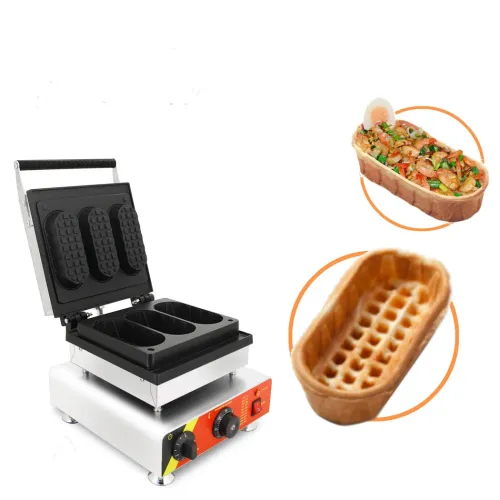 Commercial 3-Piece Mini Pizza Bowl, Cheese Waffle, Egg Holder Tart Machine, Non-Stick, 220V/110V, Tartlet Waffle Maker, Egg Tart Shell Maker