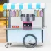 Commercial Cotton Candy Machine with LED Light & Music, Automatic Floss Sugar Maker for Parties & Events [Stainless Steel, 20.5