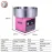 Commercial Cotton Candy Machine with LED Light & Music, Automatic Floss Sugar Maker for Parties & Events [Stainless Steel, 20.5