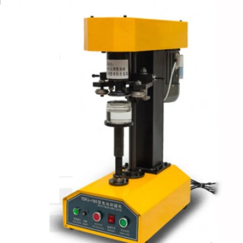 Commercial Fully Automatic Dried Fruit Can Sealing Machine, 220V 370W, TDFJ-160C for Candy & Snacks Processing