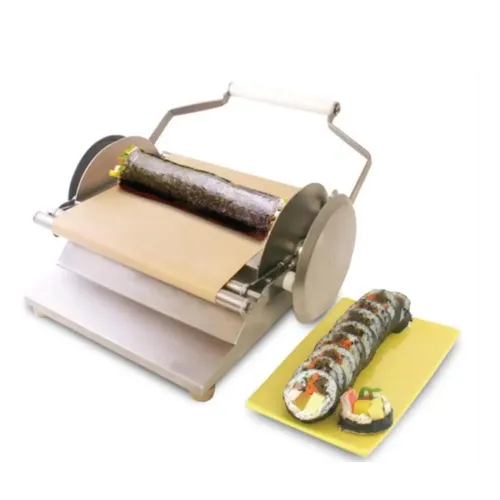Kereskedelmi rozsdamentes acél kézi sushi készítő tekercskészítő gép 3 méretben, Sushi Riceball formával otthoni és éttermi használatra [rozsdamentes acél, sushi tekercskészítő]