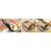 Kereskedelmi rozsdamentes acél kézi sushi készítő tekercskészítő gép 3 méretben, Sushi Riceball formával otthoni és éttermi használatra [rozsdamentes acél, sushi tekercskészítő]