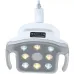 12W 8 LED Dental Oral Lamp with Adjustable Color Temperature & Sensory Switch for Dental Chair Units