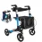 Aluminum Alloy Folding Rollator Walker - Elderly & Disabled Mobility Aid with Adjustable Height, Foldable Design & Storage Bag