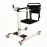 Manual Transfer Lift Wheelchair for Elderly - Bedridden Patient Nursing Chair with Adjustable Base & Swivel Casters [Elderly Care, Patient Transfer]