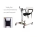 Manual Transfer Lift Wheelchair for Elderly - Bedridden Patient Nursing Chair with Adjustable Base & Swivel Casters [Elderly Care, Patient Transfer]