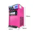 220/110V Electric Soft Ice Cream Machine with 3 Flavors, Stainless Steel Fruit Freezer & Hard Mixing Ice Cream Maker