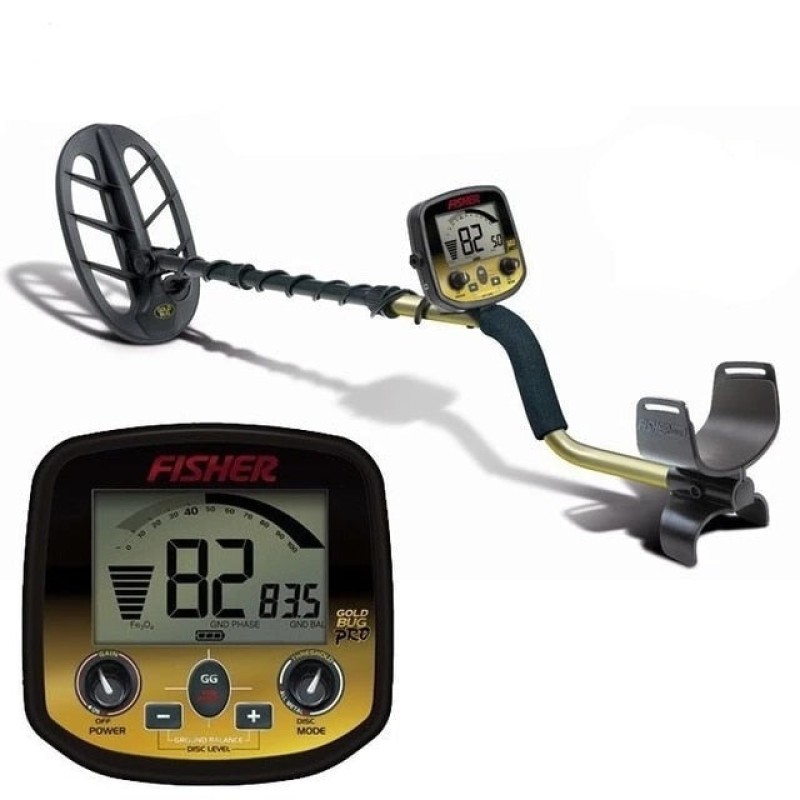 FISHER Gold Bug Pro 금속 탐지기 - 19kHz 고감도 골드 너겟 탐지기, 듀얼 코일, 경량 및 휴대성
