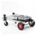 Folding Cargo Trolley - 100kg Load Capacity, Metal Frame, Multi-purpose for Logistics & Outdoor Use