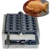 GCS Electric/Gas Type 12 Mini Fish Cake Taiyaki Maker Machine - 110V/220V Goldfish Waffle Maker [Electric, Gas, Waffle Maker]