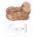 20cm hoogwaardige voetacupunctuurmodelset met gedetailleerde Engelse handleiding - 2 stuks voetacupunctuurpunt-lestool [voetacupunctuur, acupunctuurpuntmodel]