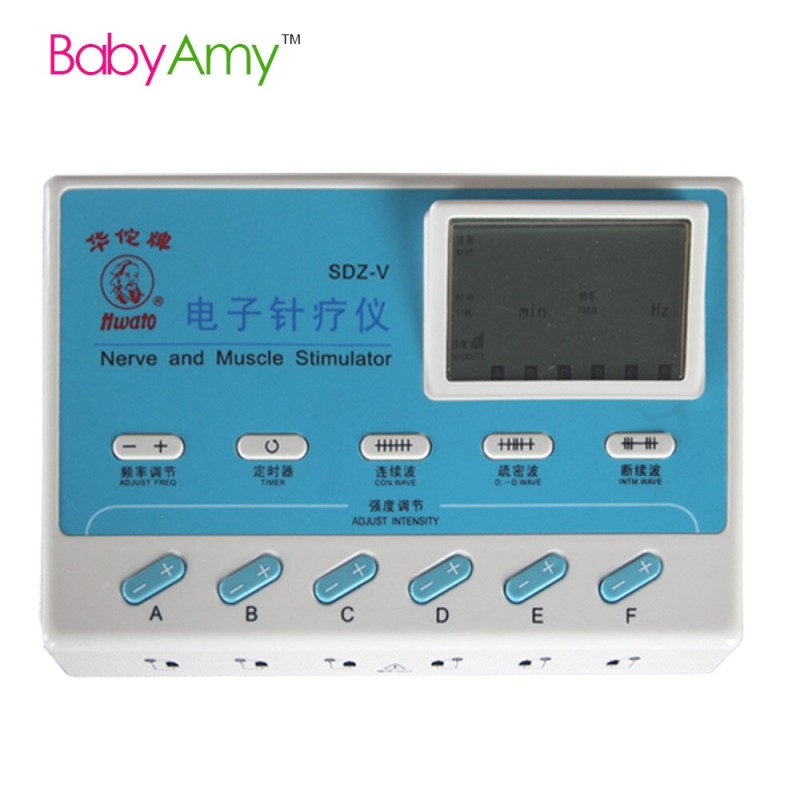 SDZ-V 6-kanaals TENS-stimulatormassageapparaat - Elektrische acupunctuurtherapie voor verlichting van zenuw- en spierpijn