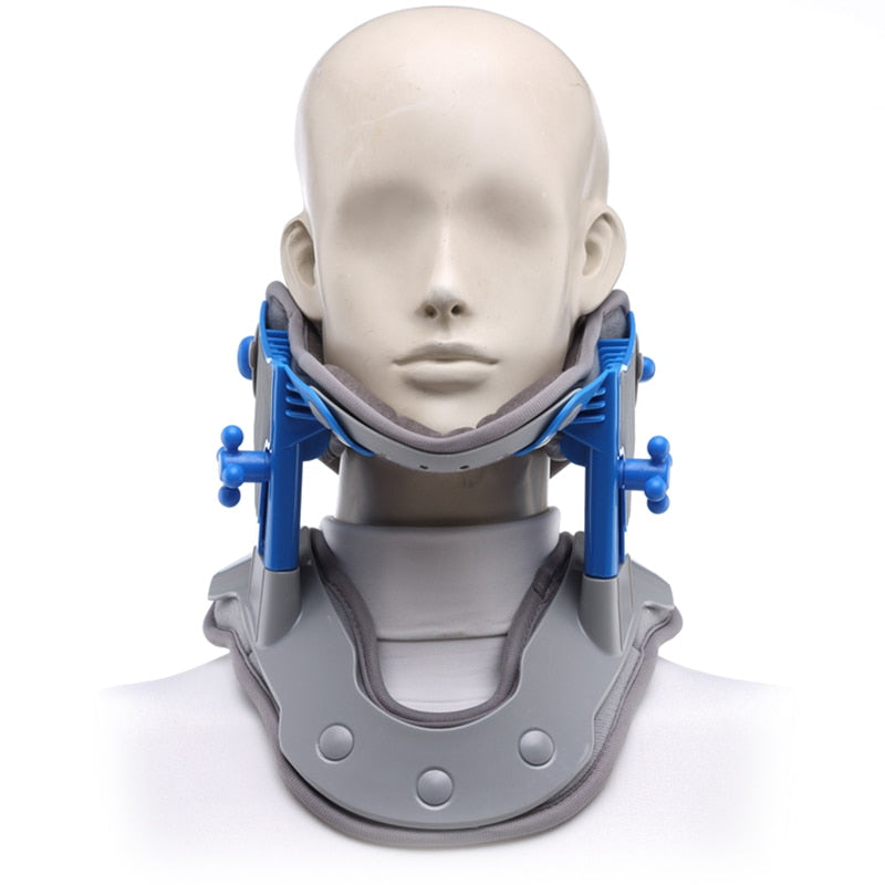 Neck Collar Traction Device with Moxibustion Heat - Cervical Spine Massager for Pain Relief & Correction [Cervical Traction, Neck Pain Relief]