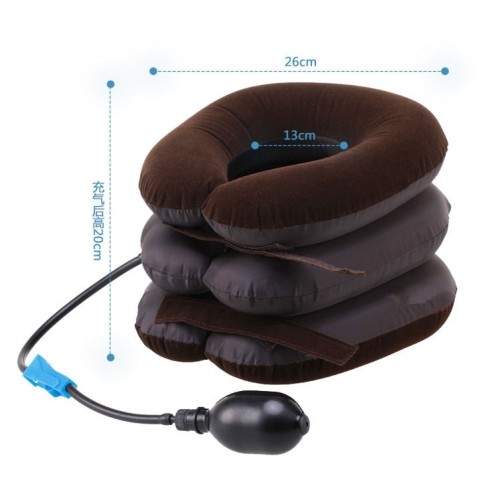 Inflatable Cervical Neck Traction Device - Doctor Recommended Neck Pillow for Head & Shoulder Pain Relief