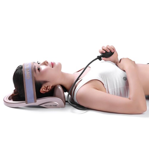 휴대용 공압 목 견인 장치 - 가정 건강 관리, 자세 펌프 및 통증 완화를 위한 경추 마사지기 [목 견인, 경추 마사지기]