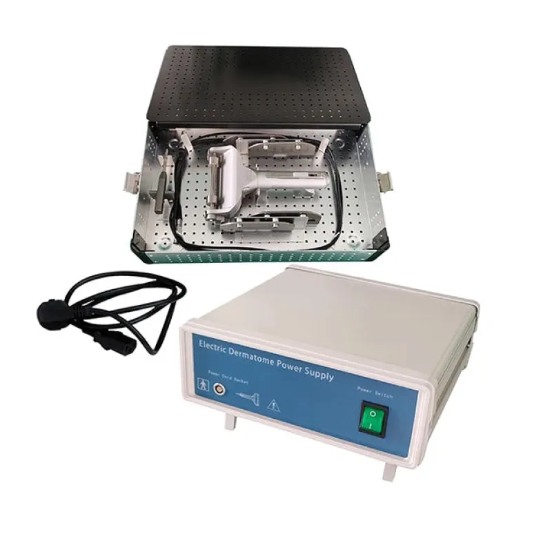 MSLEDP02 Electric Dermatome for Skin Grafting - Adjustable Thickness, Sterilizable, Professional Burn & Trauma Treatment Device