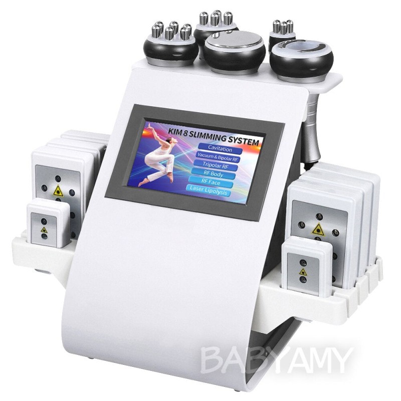 6-in-1 Lipo Cavitatie Machine met 40K Ultrasone & RF Technologie voor Lichaamsmodellering [Laser Lipo, Vetvermindering, Huidverstrakking]