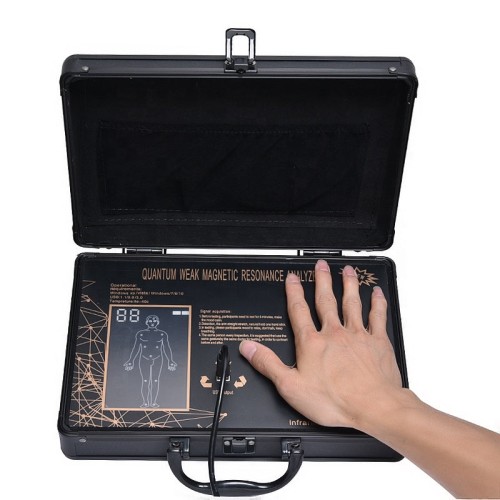 Hand Touch Quantum Resonance Magnetic Analyzer - Full Body Health Analyzer with 39 Reports | Non-Invasive, Fast & Accurate