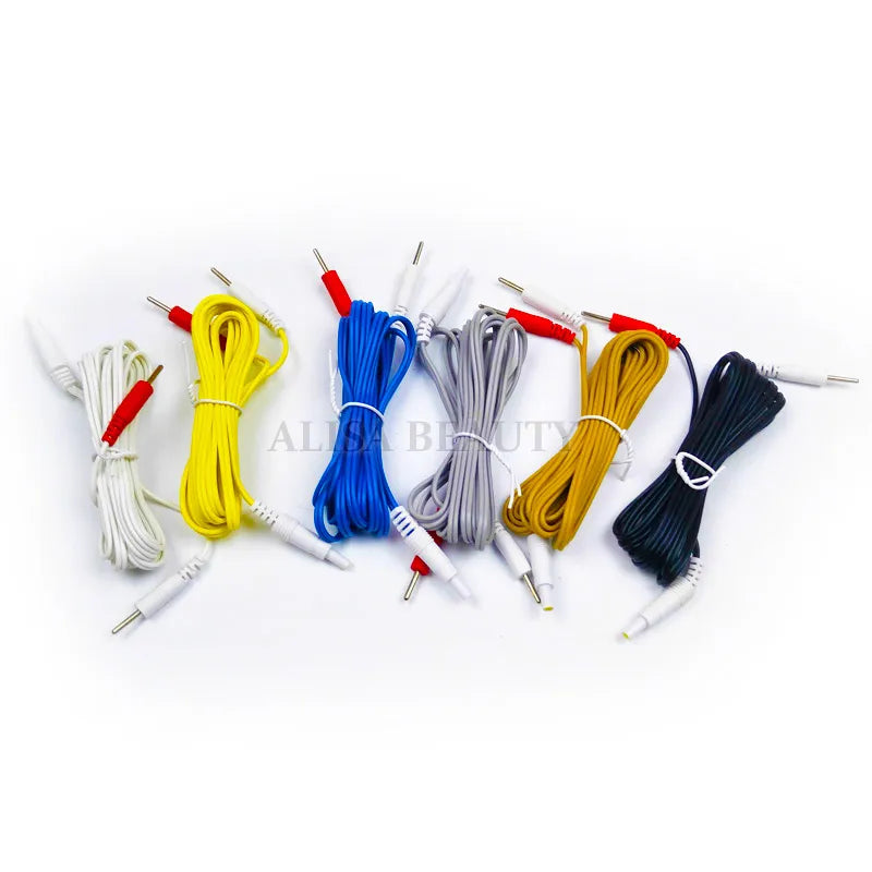 6 stuks 2 mm naalddiameter therapiekabelonderdelen voor SDZ-II elektrische zenuw-spierstimulator en elektroacupunctuurmassageapparaat