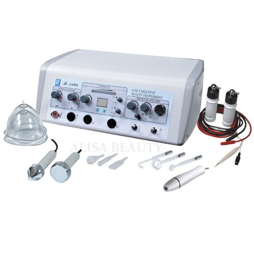 M-3398 6-in-1 Ultrasonic Electrotherapy Device for Wrinkle Removal, Blackhead Extraction, Skin & Breast Whitening | Beauty Salon Essential