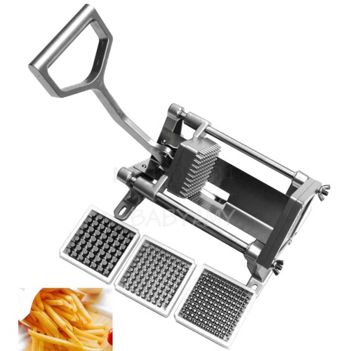 Commerciële zware frietsnijder - 8 cm, 10 cm, 12 cm aardappelsnijder voor hotels en restaurants [aluminiumlegering, roestvrij staal]