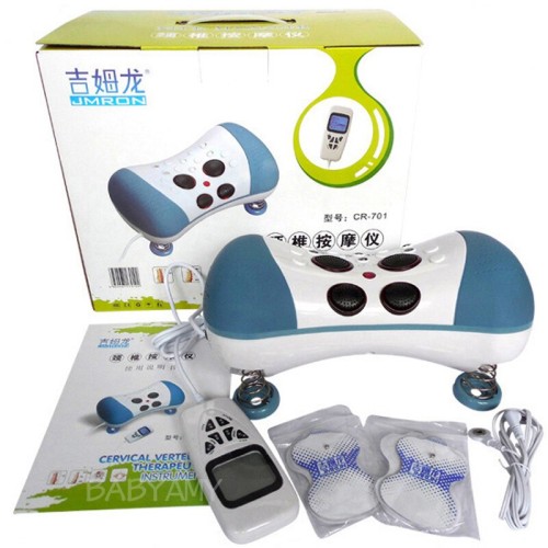 JMRON CR-701 Elektryczny masażer szyi z ogrzewaniem, terapią magnetyczną i 6 trybami łagodzenia bólu [Masażer szyi, Trakcja szyjna, Terapia magnetyczna]