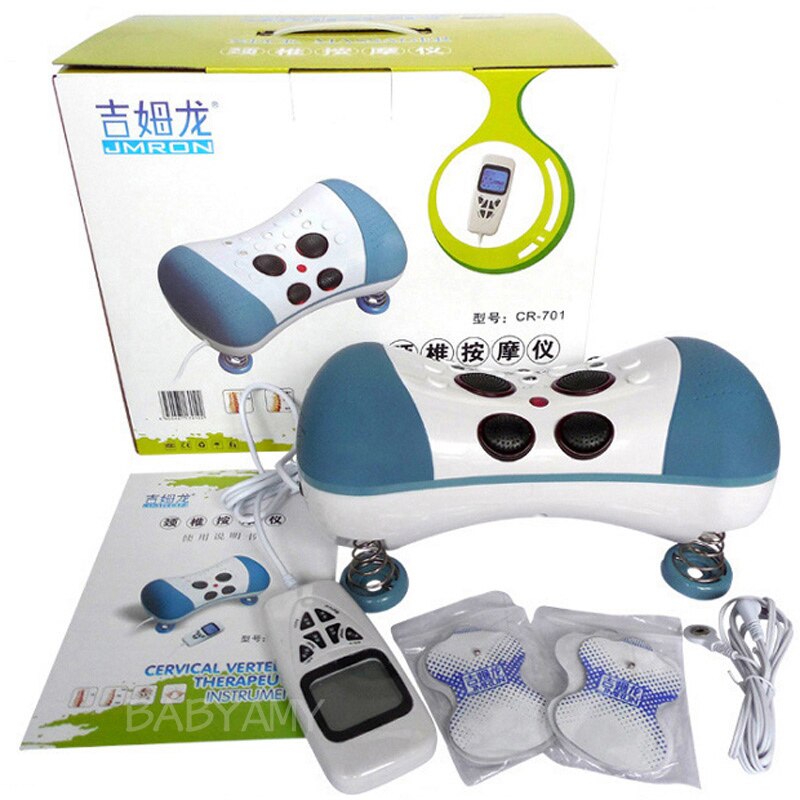 JMRON CR-701 Elektryczny masażer szyi z ogrzewaniem, terapią magnetyczną i 6 trybami łagodzenia bólu [Masażer szyi, Trakcja szyjna, Terapia magnetyczna]