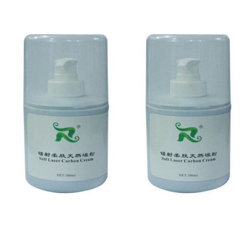 Laser Carbon Gel Cream for Nd:Yag Laser Skin Rejuvenation 300ml 2pcs - Tighten, Whitening, Minimize Pores [Laser Carbon Gel, Skin Rejuvenation]