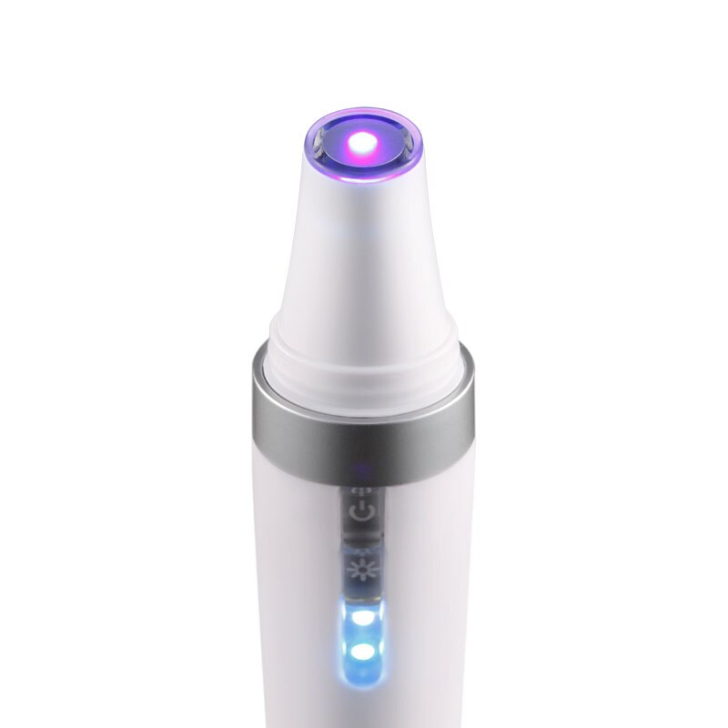 Hot Blue Light Acne Removal Pen, Anti-Acne Skin Rejuvenation Device with Ultrasonic Vibration & 415nm Blue Light Technology