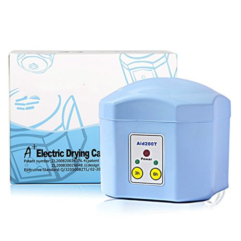 3/6시간 타이머가 있는 최고의 보청기 건조기 - 보청기 및 인이어 모니터용 전자식 제습기 케이스, 220V