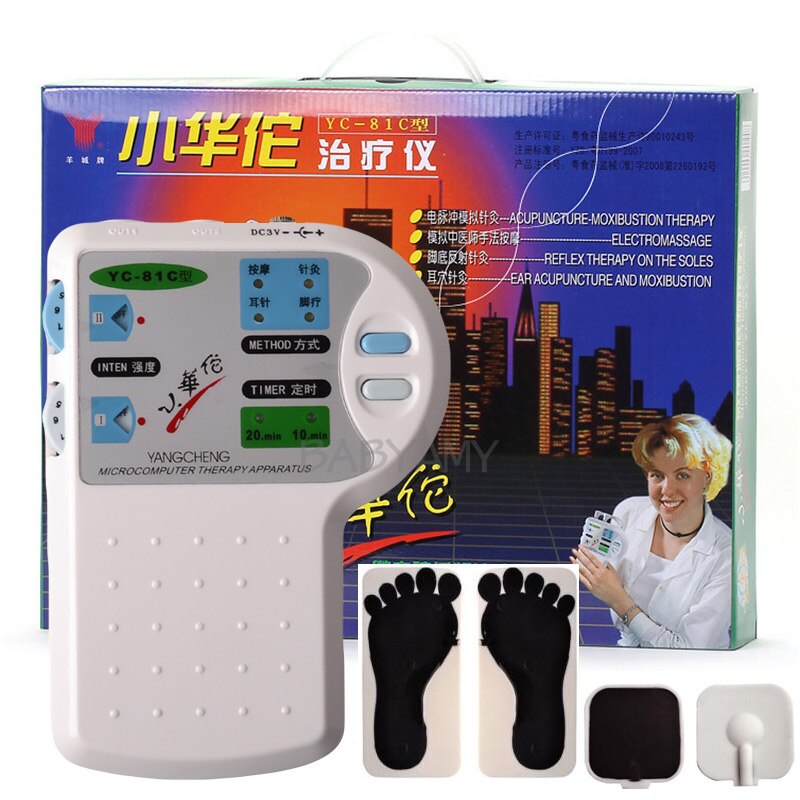 YANGCHENG YC-81C Microcomputer Therapie Apparaat - Elektrische Stimulatie Acupunctuur & Massage voor Voet, Oor, Lichaamsverzorging [Ontspanning, Gezondheid, Pijnverlichting]