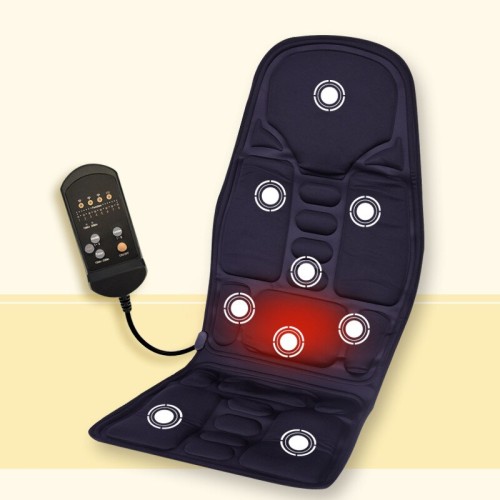 Full-Body Massage Cushion with Heat & Vibration for Car, Home, Office - Back & Neck Relaxation Chair Pad