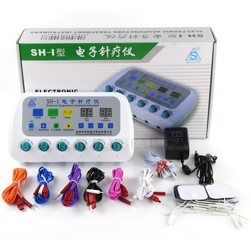 Shunhe SH-I 6-Output Electronic Acupuncture Device - Nerve & Muscle Stimulator for Pain Relief, Electroacupuncture Therapy