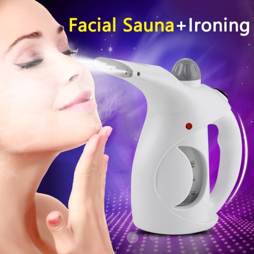 Thermal Facial Sauna Spa Face Sprayer - Warm Steam Skin Renewal & Travel Garment Steamer for EU & US [Facial Sauna, Skin Care]