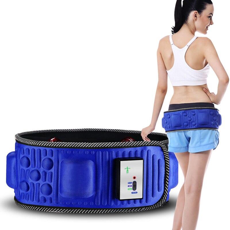 5 Motor Vibration Slimming Belt for Abdomen, Waist Fat Reduction, Weight Loss, and Relaxing Massage - Health & Beauty