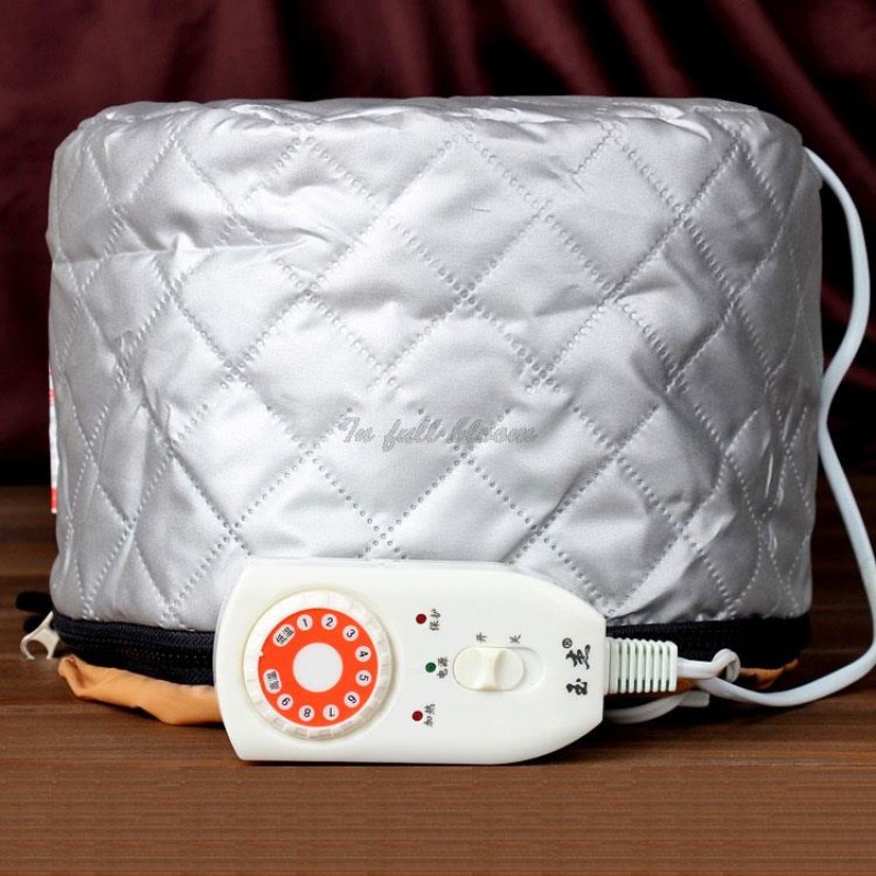 Hair Steamer Cap - Thermal Hair Care Spa Heating Cap for Deep Conditioning & Hair Treatment [220V, Adjustable Heat]