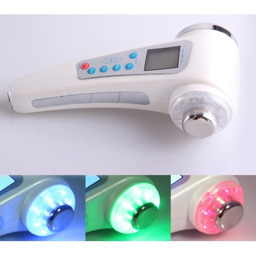 Portable 4-in-1 Ultrasonic Ultrasound Ion Facial Lift Photon LED Rejuvenation Beauty Device for EU US UK AU Plug