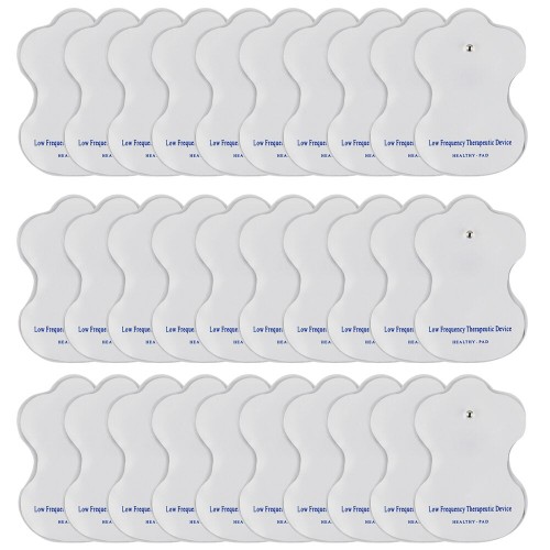 30 stuks witte elektrodenpads voor TENS acupunctuur digitale therapiemachine - verbeterde massage- en pijnverlichtingshulpmiddelen