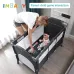 Draagbaar babybed met luiertafel, multifunctionele wieg voor pasgeborenen en schommelstoel voor kinderen van 0 tot 6 jaar