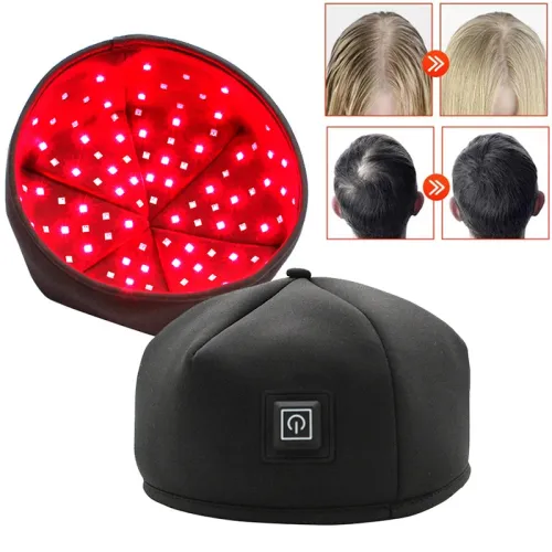 LED Hair Growth Cap - Red Light Therapy Device for Hair Loss Treatment & Regrowth, 670nm & 830nm Wavelengths, Portable & Lightweight